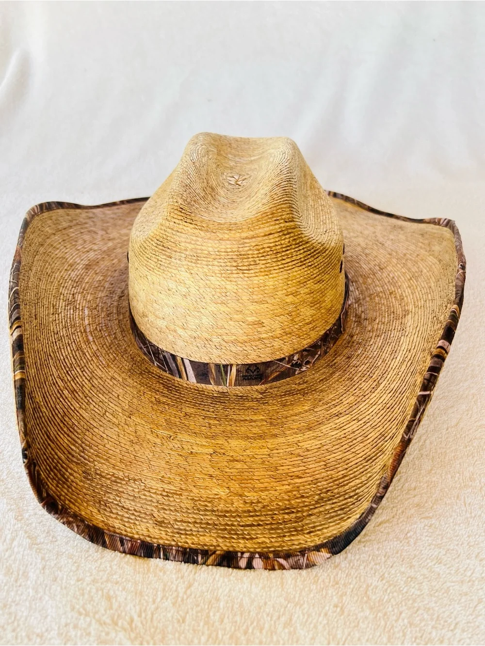 RESISTOL Mallard Cowboy Hat Burned Mexican Palm Straw Mens SMALL WOMENS MEDIUM